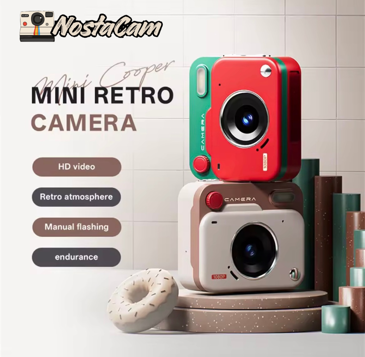Mini camara de bolsillo retro